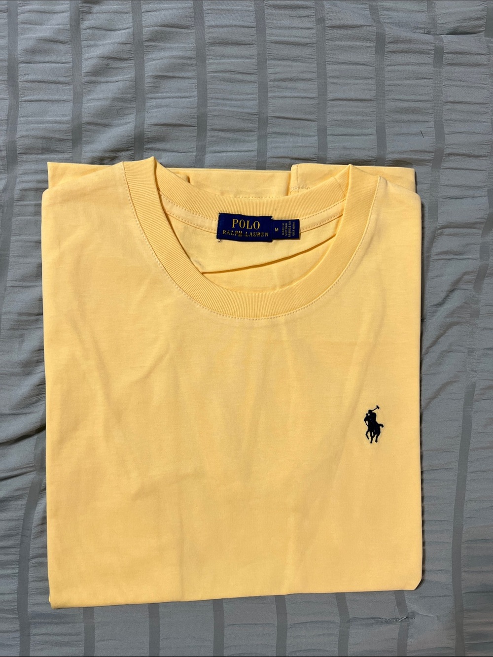Polo by Ralph Lauren Yellow Short Sleeve Crewneck Tee with Navy Pony